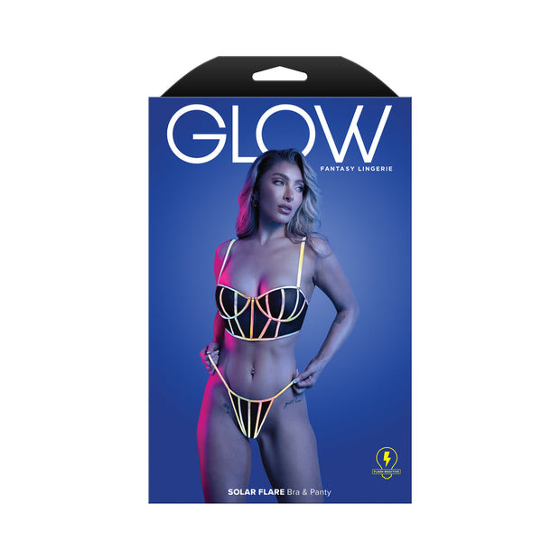 Fantasy Lingerie Glow Solar Flare Underwire Bra & Panty M/L