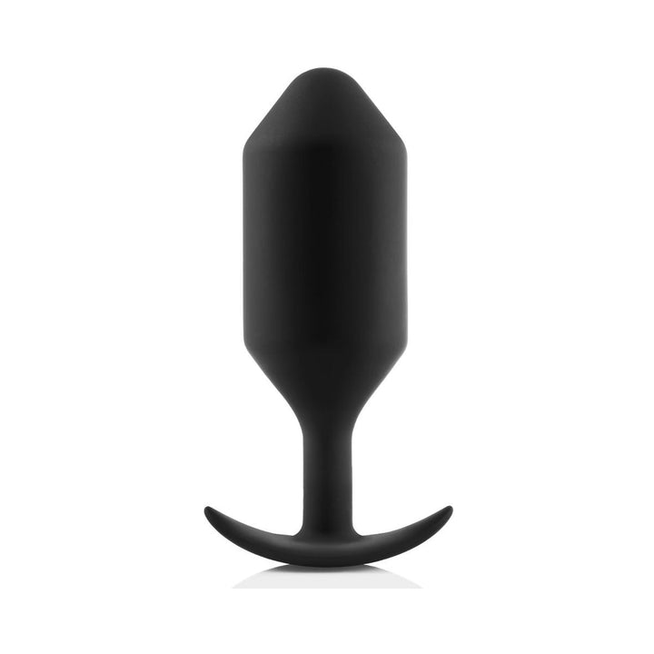 b-Vibe Snug Plug 7 Weighted Silicone Anal Plug Black - Headshop.com