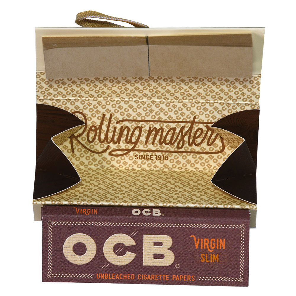 20PC DISPLAY - OCB Virgin Roll Kit - Papers & Tips & Tray - Headshop.com