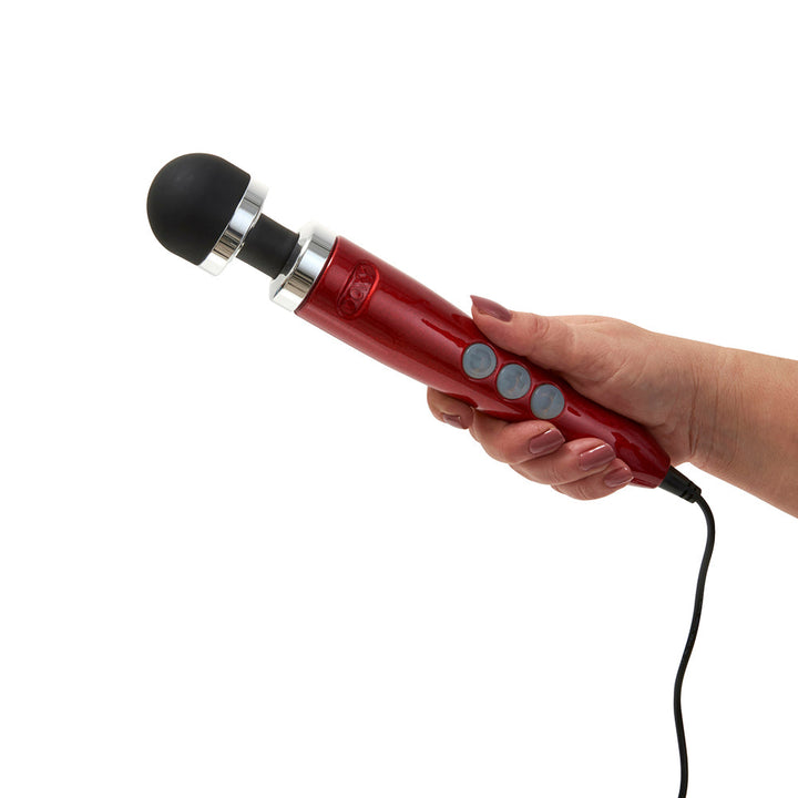 Doxy Die Cast 3 Compact Wand Vibrator Candy Red - Headshop.com