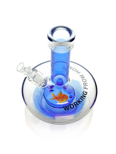 GRAV® Working from Home Small Wide Base Water Pipe - Headshop.com
