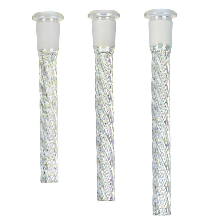 24PC DISP - Pulsar Rainbow Twist Downstem - Asst Sizes & Colors - Headshop.com