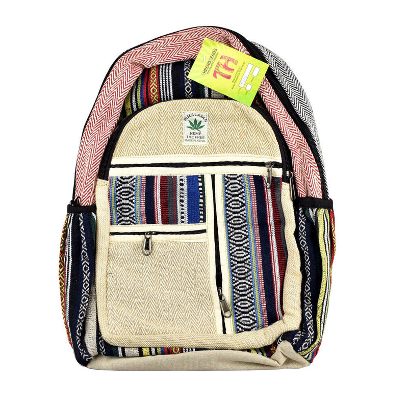 ThreadHeads Himalayan Hemp Multi-stripe Backpack - Headshop.com