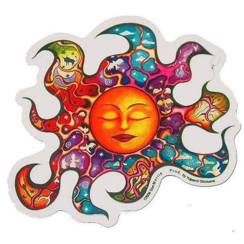 Dan Morris Sleeping Sun Sticker - Headshop.com