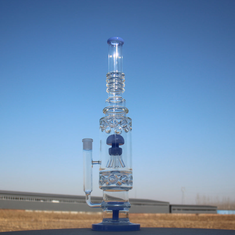 19.5" Jellyfish Sprinkler & Matrix Perc Glass Water Pipe - Headshop.com