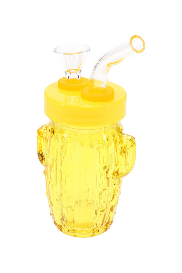 Colored Glass Cactus Water Pipe “Desert Sipper” – 3.5″ - Headshop.com