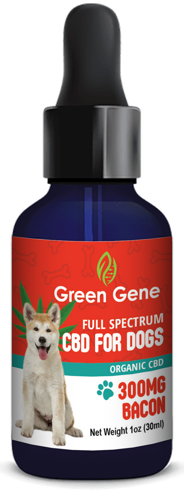 Full Spectrum CBD Oil for Dogs Bacon Flavor for Canine Happiness (300MG-600MG) - Headshop.com
