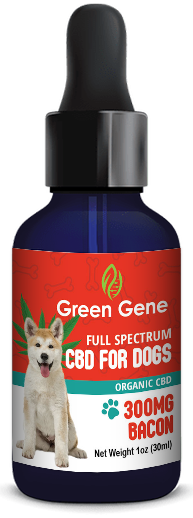 Full Spectrum CBD Oil for Dogs Bacon Flavor for Canine Happiness (300MG-600MG) - Headshop.com