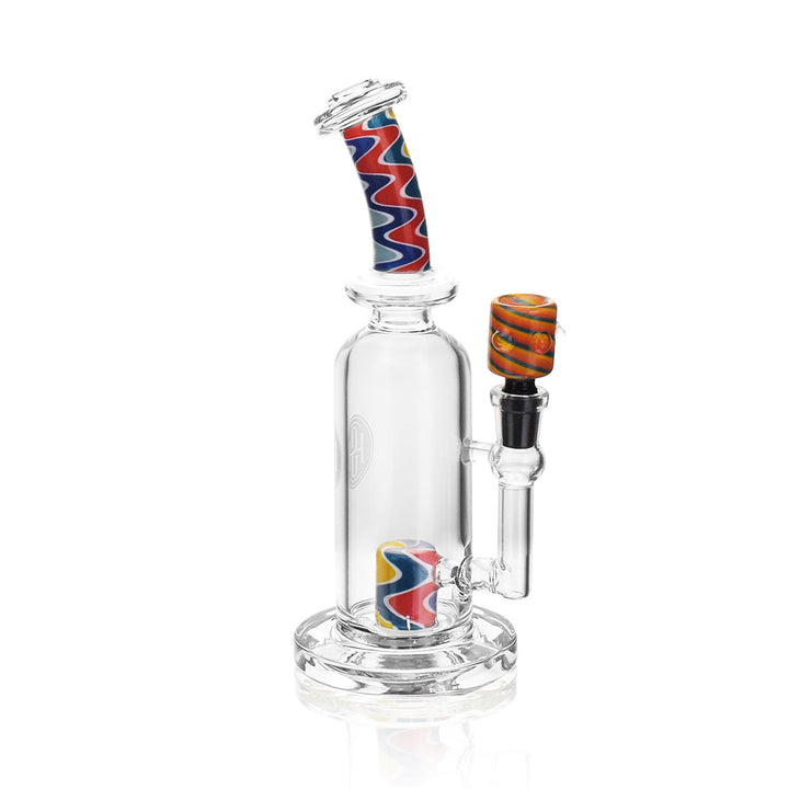 High Society | Centauri Premium Wig Wag Hybrid Pipe (White Rainbow) - Headshop.com