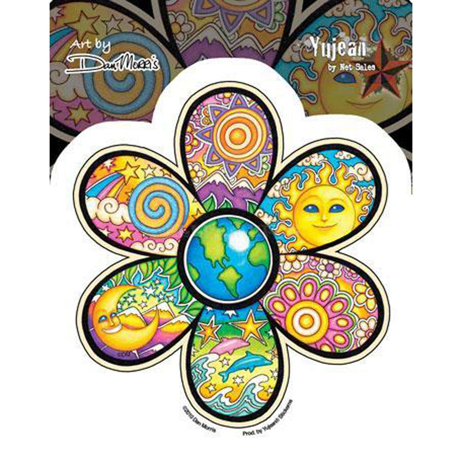Dan Morris Earth Flower Indoor/Outdoor Sticker - Headshop.com
