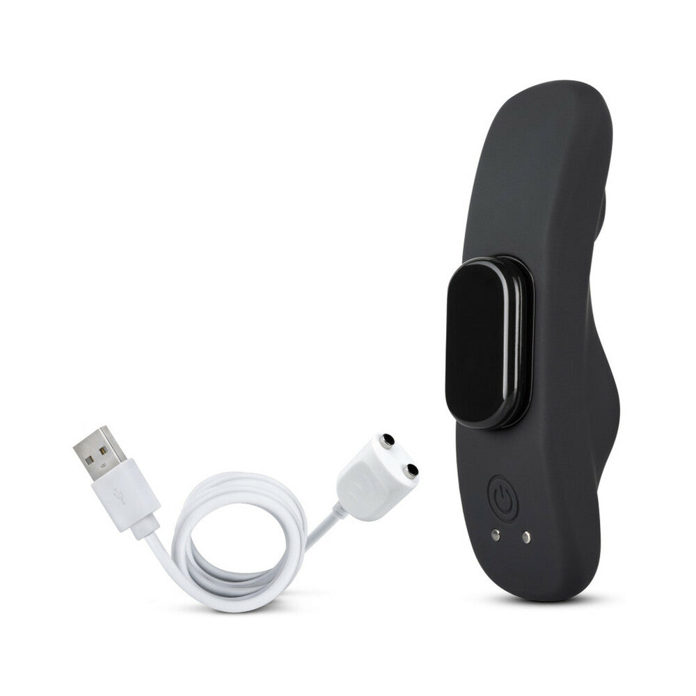 Temptasia Panty Vibe Rechargeable Remote-Controlled Silicone Wearable Vibrator Black - Headshop.com