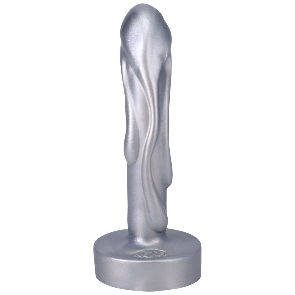 Tantus Mini Magma 5 in. Fantasy Dildo Firm Silver - Headshop.com