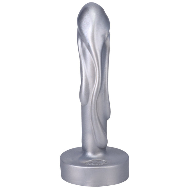 Tantus Mini Magma 5 in. Fantasy Dildo Firm Silver - Headshop.com