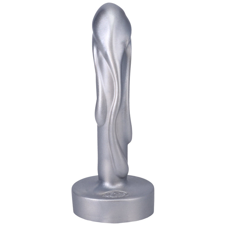 Tantus Mini Magma 5 in. Fantasy Dildo Firm Silver - Headshop.com