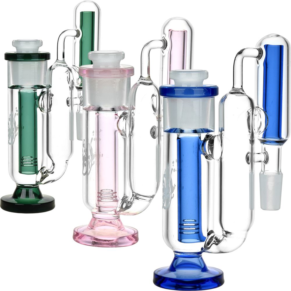 Pulsar Big Baller Recycler Ash Catcher - 6" / 14mm / 90D / Colors Vary - Headshop.com