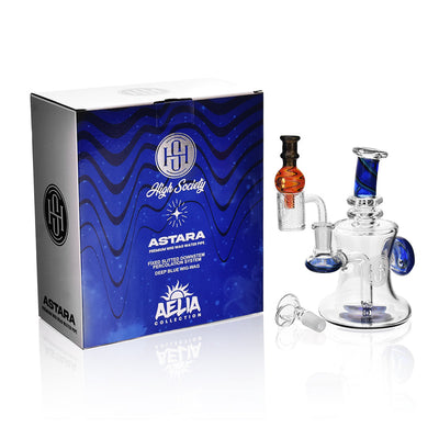High Society | Astara Premium Wig Wag Concentrate Rig (Blue) - Headshop.com
