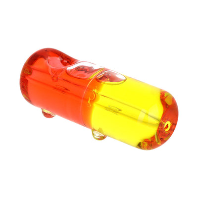 Hard Pill To Swallow Bicolor Glycerin Hand Pipe - 4.5" / Colors Vary - Headshop.com
