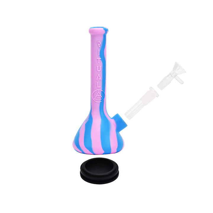 Ritual - 7.5'' Deluxe Silicone Mini Beaker - Cotton Candy - Headshop.com