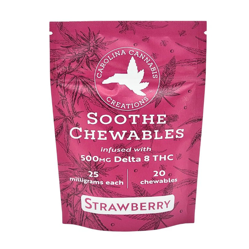 Soothe Chewables | Delta 8 | Strawberry 20ct bag - Headshop.com