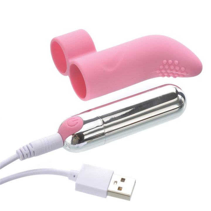 Adam & Eve Silicone Rechargeable Finger Vibe (Bag Packaging) - Headshop.com