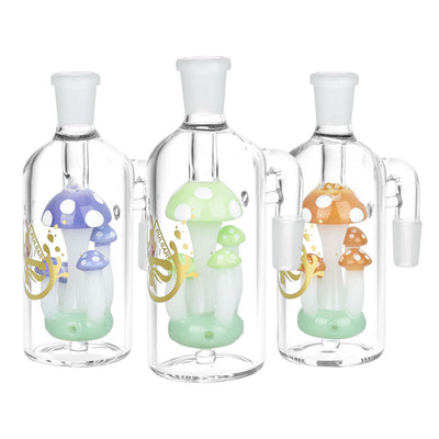 Pulsar Shroom Quintet Ash Catcher | 5.25" | 14mm | Colors Vary - Headshop.com