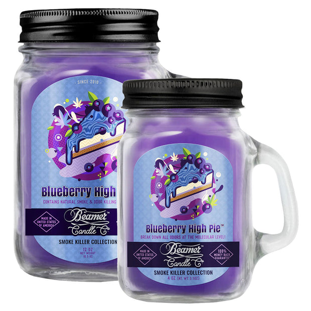 Beamer Candle Co. Mason Jar Candle | Blueberry High Pie - Headshop.com