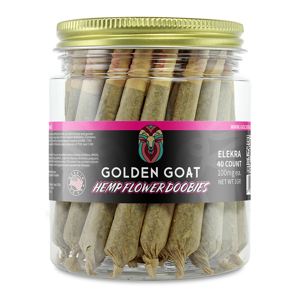 CBD Hemp Flower Jar Doobies – Elektra, 40ct - Headshop.com