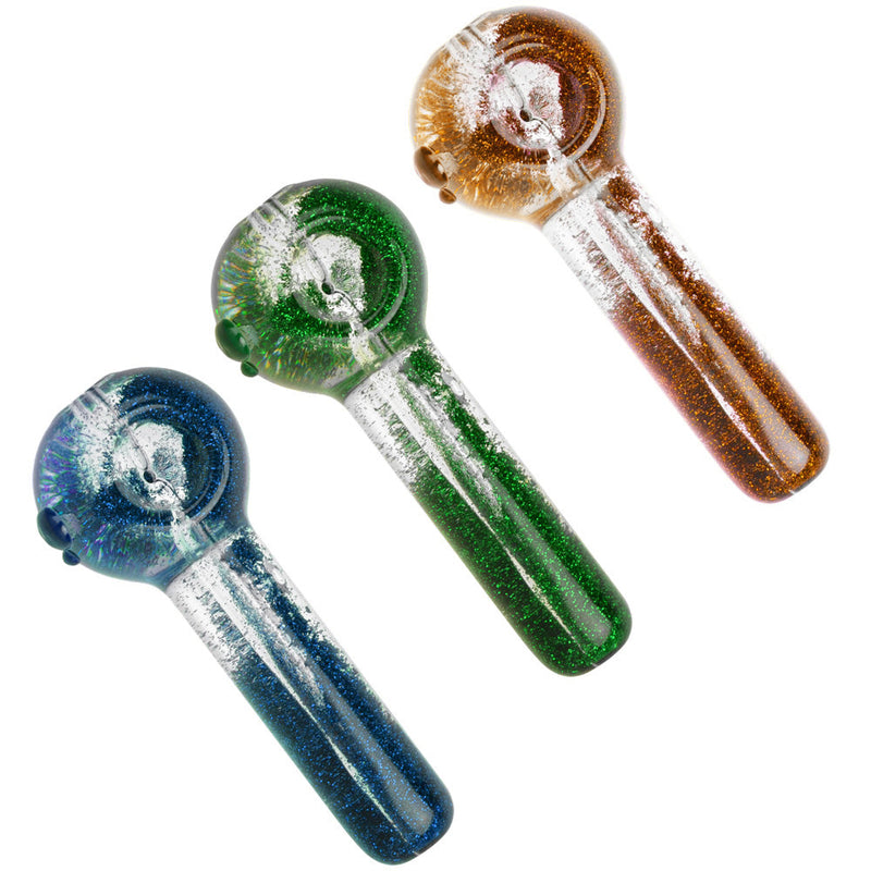 Glitter Hand Pipe - 5" / Colors Vary - Headshop.com