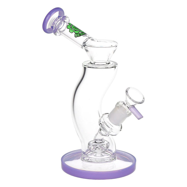 SeshGear Hip Check Curved Glass Water Pipe | 7.75" | 14mm F - Headshop.com