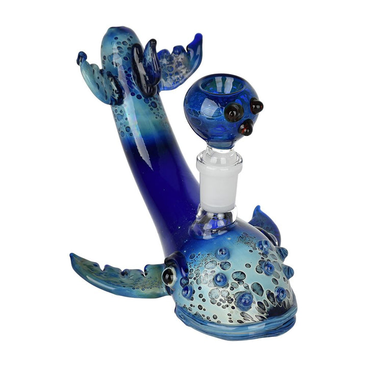 Whale of the Depths Glass Water Pipe - 6.75" / 14mm F - Headshop.com