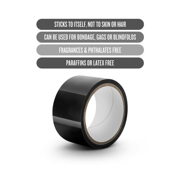 Temptasia Bondage Tape 60 ft. / 18 m Black - Headshop.com