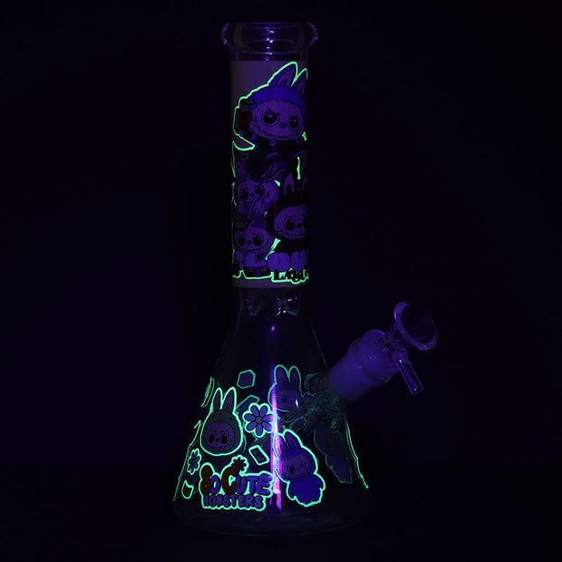 Funny Animal Beaker Glass Water Pipe | 9.75" | 14mm F | Designs Vary - Headshop.com