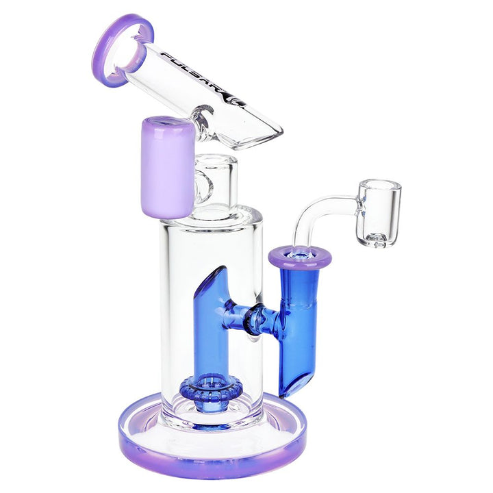 Pulsar Bicolor Fractured Tower Glass Dab Rig | 8" | 14mm F - Headshop.com