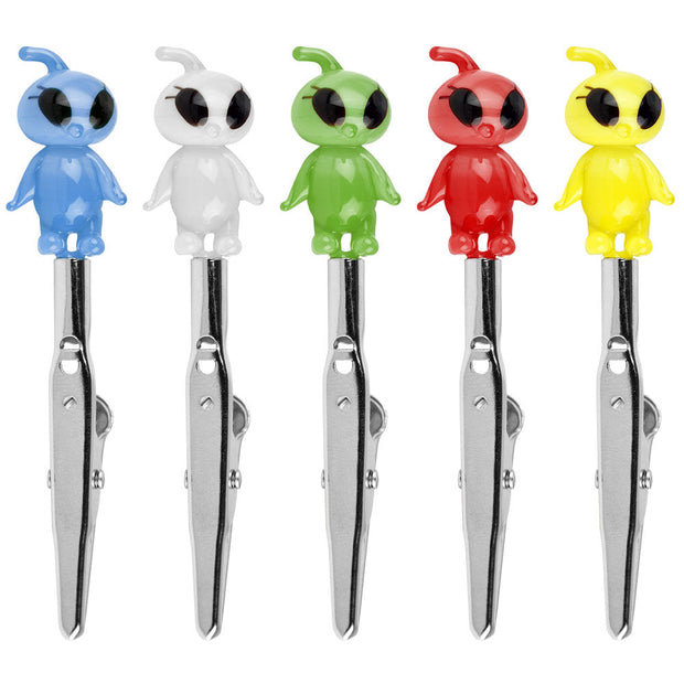 Cute Femme Alien Glass Roach Clip - Headshop.com