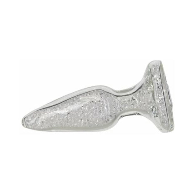 Pillow Talk Fancy Glass Anal Plug with Glitter and Gem Base - Headshop.com