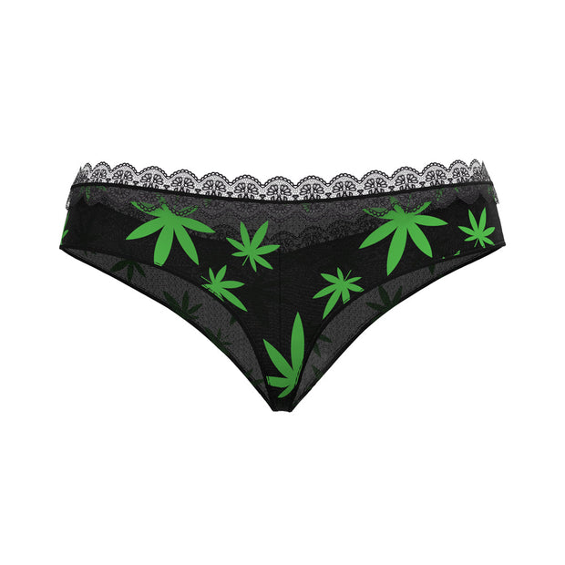 Magic Silk Hazy Dayz Boy Short Pot Leaf S/M - Headshop.com