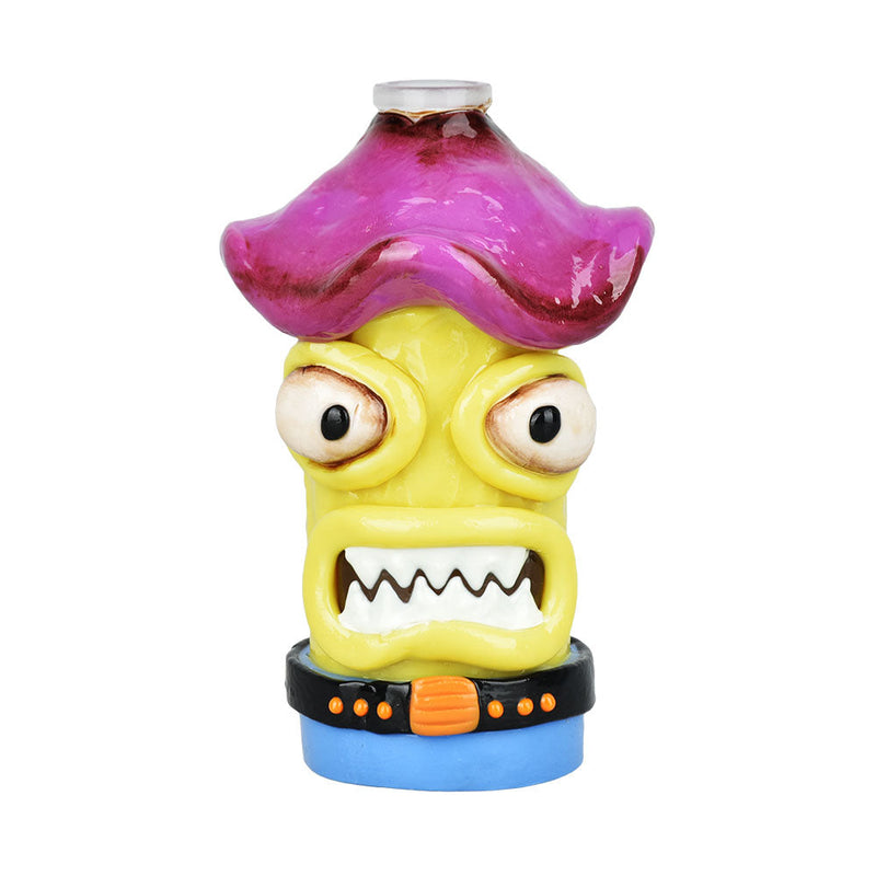 Shroom Monster Glass & Enamel Ash Catcher - 4.75" / 14mm M / 90D / Colors Vary - Headshop.com