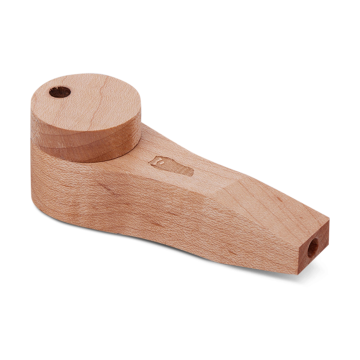 Bearded Circle Wood Pipe with Lid - Headshop.com