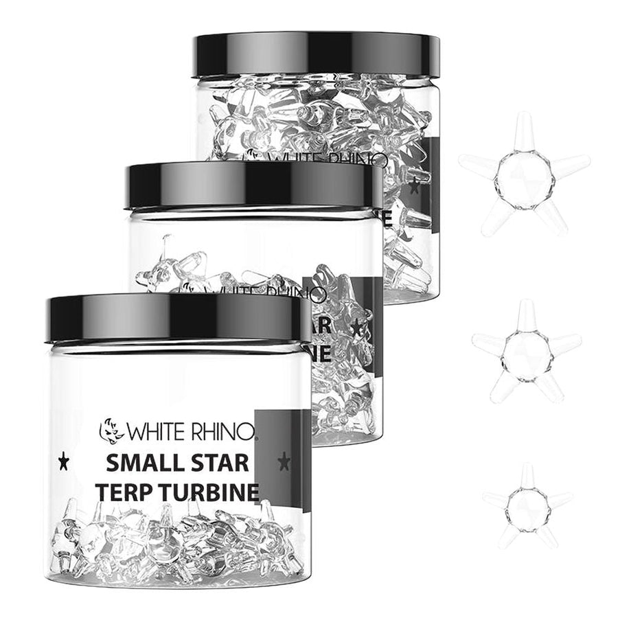 White Rhino Terp Turbine Stars | 25ct Jar - Headshop.com