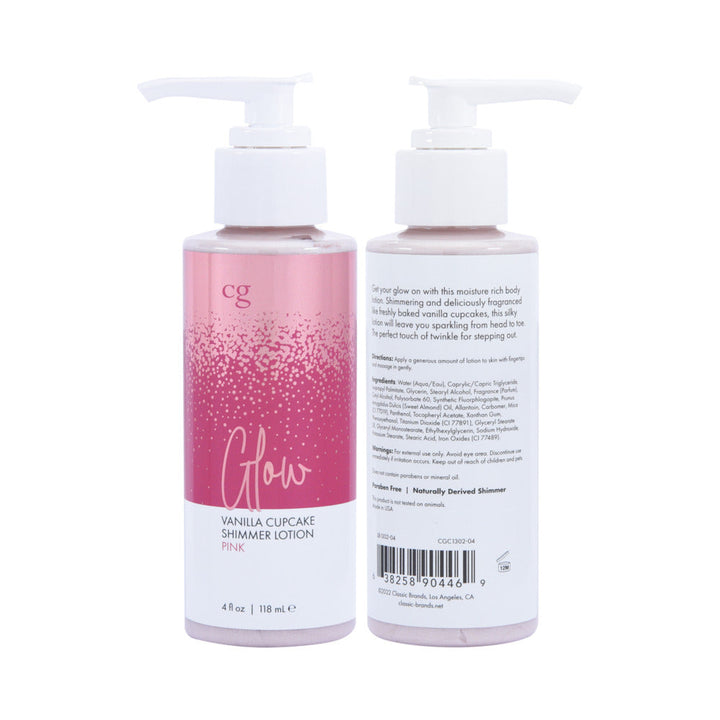 CG Glow Vanilla Cupcake Shimmer Lotion Pink 4 oz. - Headshop.com