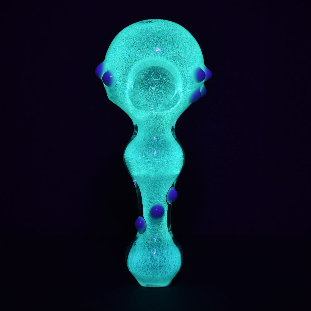 Inner Illumination Glow In The Dark Spoon Pipe - 4.5" / Colors Vary - Headshop.com