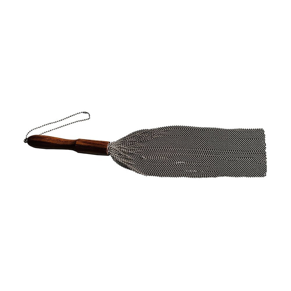 Rouge Beaded Metal Flogger Silver - Headshop.com