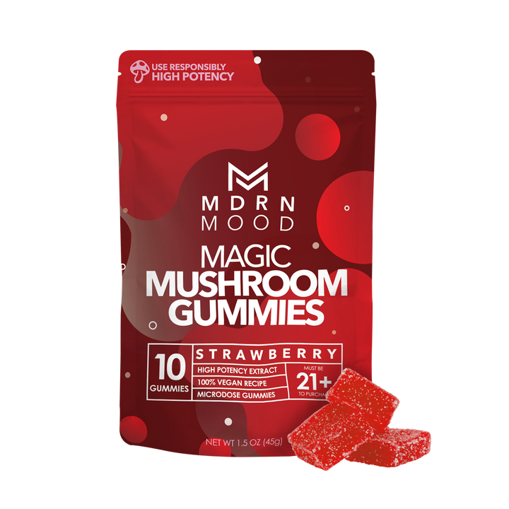 MDRN MOOD Magic Mushroom Gummies - Strawberry - Headshop.com