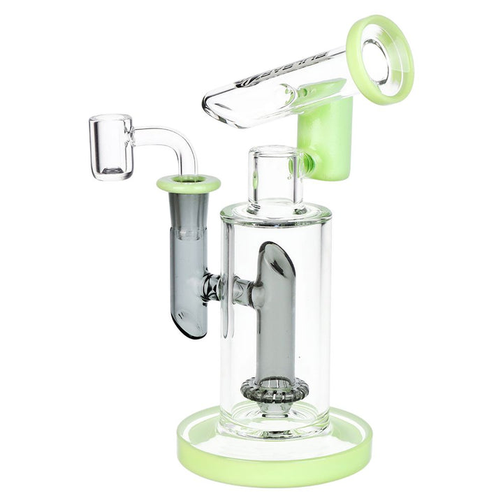 Pulsar Bicolor Fractured Tower Glass Dab Rig | 8" | 14mm F - Headshop.com