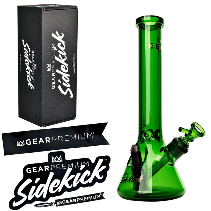 Gear Premium Sidekick Glass Beaker Water Pipe | 15" | 14mm F - Headshop.com