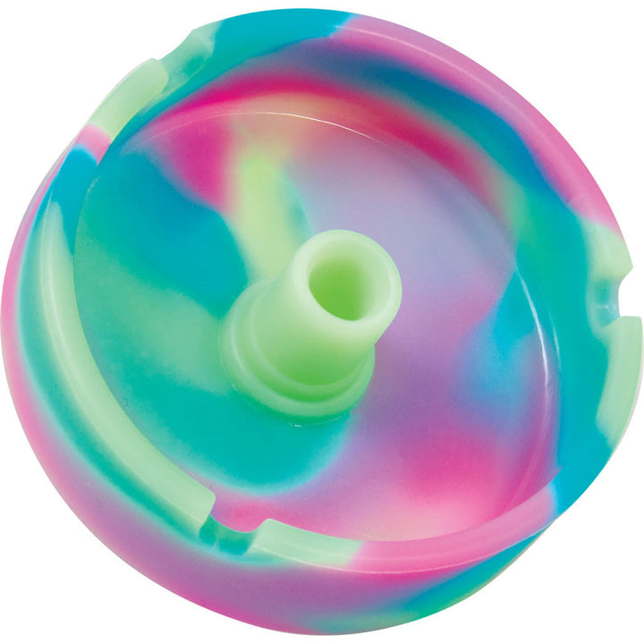 12PC DISPLAY - Fujima Glow Silicone Snuffer Ashtray - 3.5" / Assorted - Headshop.com