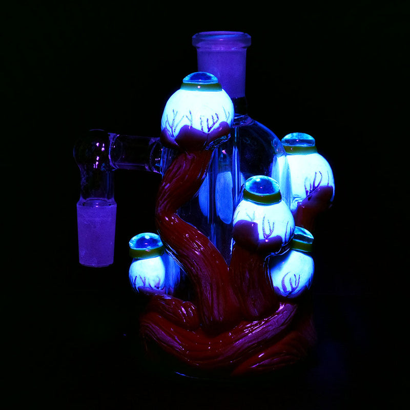 All Eyes on You Glow in the Dark Ash Catcher - 4.5" / 14mm M / 90D - Headshop.com