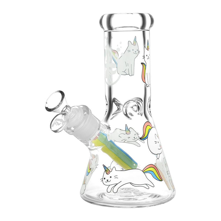 Pulsar Caticorns Design Glass Beaker Water Pipe - 8" / 14mm F - Headshop.com