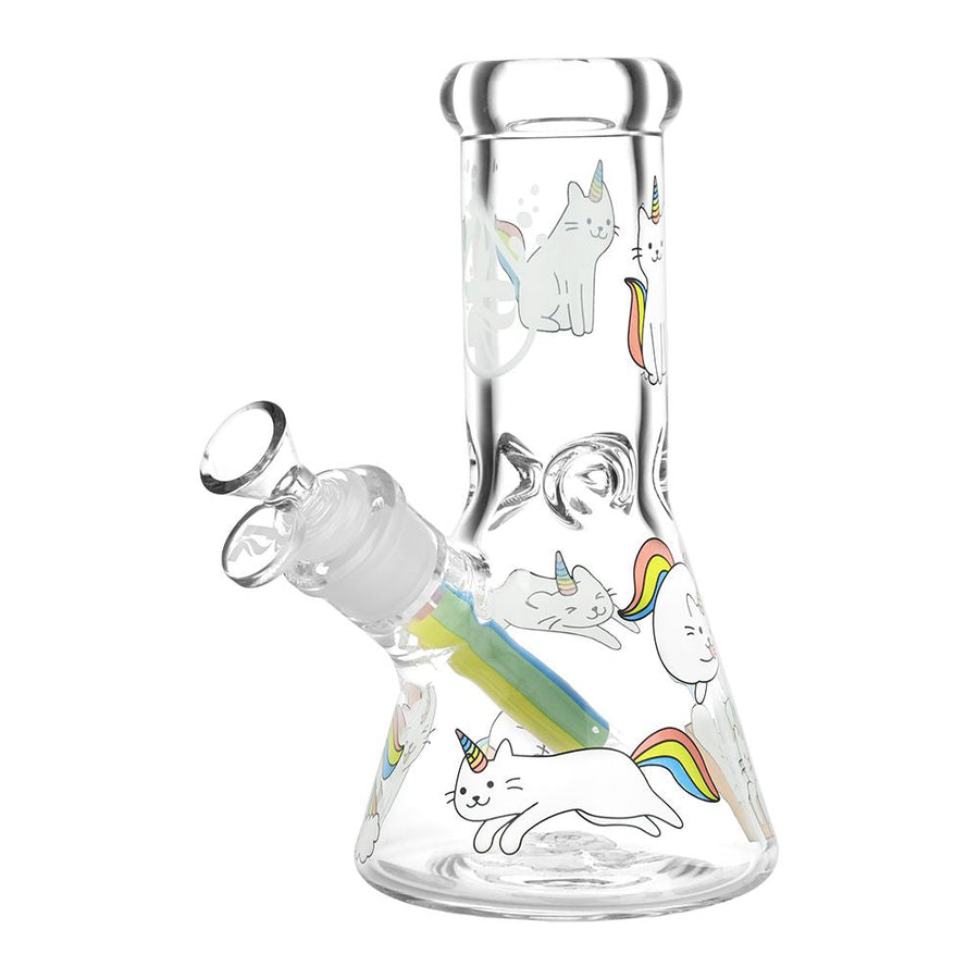 Pulsar Caticorns Design Glass Beaker Water Pipe - 8" / 14mm F - Headshop.com
