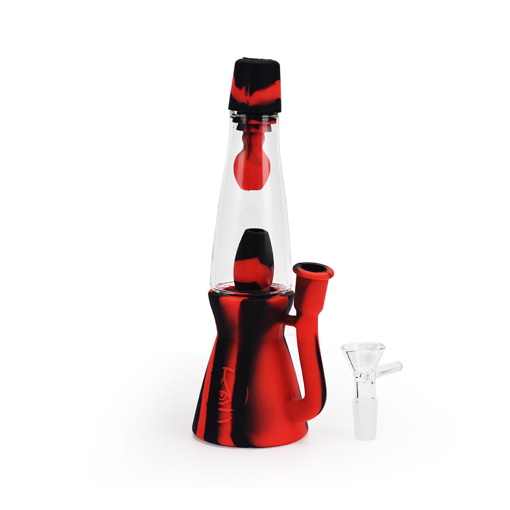 Ritual - 7.5'' Silicone Lava Lamp - Black & Red - Headshop.com